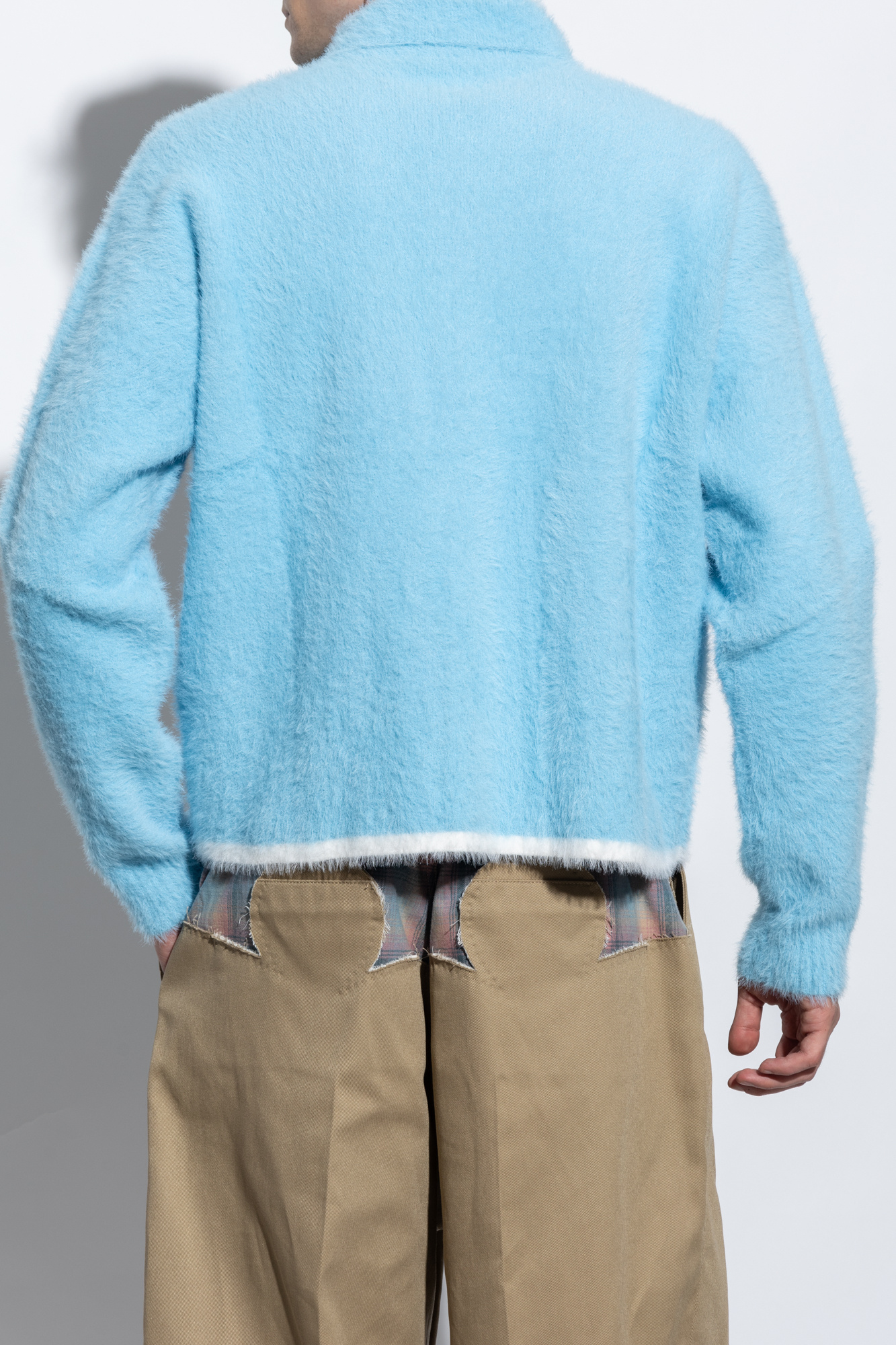 Blue 'Neve' sweater with collar Jacquemus - Known for their